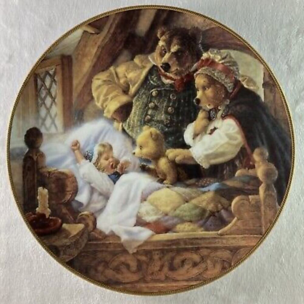 Goldilocks and the Three Bears Limited Edition Collectors Plate 1991
